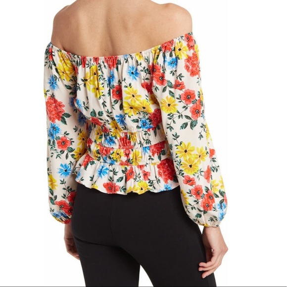 Lost + Wander Floral Print Wrap Skirt And Puff Sleeve Blouse Set NWT - Picture 4 of 16